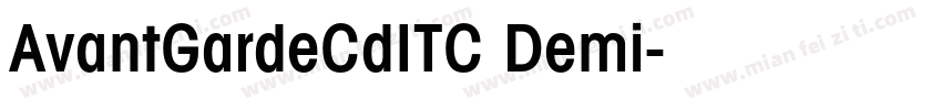 AvantGardeCdITC Demi字体转换